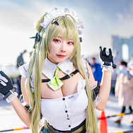 ソーダ『勝利の女神:NIKKE』/りなしぃ(X:@rinyanpassan)、撮影:乃木章(X:@Osefly)