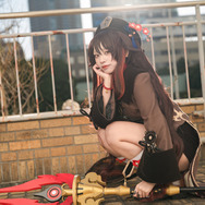 胡桃『原神』/梅桃うに(@_yusura_uni)