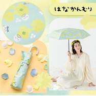 【happy⭐︎】Wpc.  傘 ちいかわ コラボ    花かんむり　ねむい ちいかわ：“ねむい”ちいかわたちが傘に 花かんむりデザインも