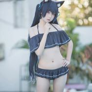 セリカ(水着)『ブルーアーカイブ』/lunana(X:@lunananya)