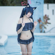 セリカ(水着)『ブルーアーカイブ』/lunana(X:@lunananya)