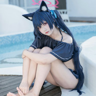 セリカ(水着)『ブルーアーカイブ』/lunana(X:@lunananya)