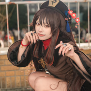 胡桃『原神』／梅桃うに（@_yusura_uni）