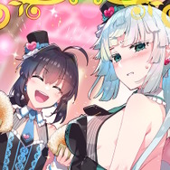 ミニスカ姿で恥じらう表情がかわいい…『FGO』人気イラストレーター・ReDrop氏がバレンタインのパロディアートを投稿!由井正雪がドレスに赤面
