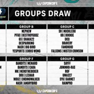 強豪ひしめく“魔のグループF”…『スト6』世界大会「CAPCOM CUP X」のグループ分けが決定!日本人選手の対戦相手は