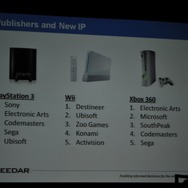 【GDC2010】データで見る「新規IPと既存IP」そして「アチーブメント」の有用性・・・EEDARアナリスト