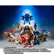 「SDガンダム外伝 機甲神伝説」より「超機甲神ガンジェネシス」が装いも新たに登場！「機甲神エルガイヤー」ら6体がセットになった豪華仕様に