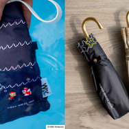 『マリオ』の世界観を表現した日傘が遊び心満載！水中、地下ステージやスーパースターなどをデザインした全5種