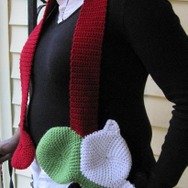 ヨッシーの舌が巻き付くあったかマフラー