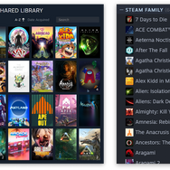 家族とライブラリ共有しよう！Steam「ファミリーシェアリング」機能がベータ版で刷新、ゲームを借りていても同時起動が可能に