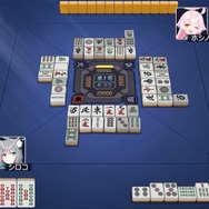 参考画像として『雀魂』の画面が使用された、ブルアカキャラたちによる対戦シーン。