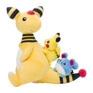 背中にピカチュウとマリル乗せたデンリュウがかわいい