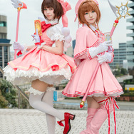 木之本桜「カードキャプターさくら」/左:にゃんごろう(X:@magia_nyangorou)右:ラインハルト(X:@meimy7111)