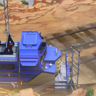 『ブルアカ』まさかの「複線ドリフト」が登場し話題に…シュポガキが魅せる線路またいだダイナミックな荒業