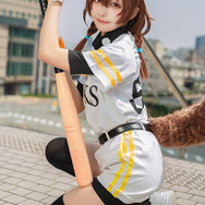 戌神ころね（ソフトバンクホークスユニフォーム）「ホロライブ」／しゃーた（X：@48ta_）