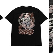 『スト6』リュウ、豪鬼の大迫力な“ミューラルアート”がTシャツに！経年とともにロゴが徐々に姿を現すクラックシャツは、手作業で数十回も塗り重ね