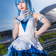 星街すいせい「ホロライブ」／ありすねるる（X：@alice_shirasu）、撮影：山颪ヒア（X：@fotomachen）