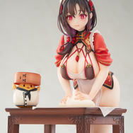 真剣に肉まん作る姿もセクシー…！『アズレン』生地をこねる「定安」が愛らしいフィギュア登場―恥じらう表情パーツも付属