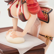 真剣に肉まん作る姿もセクシー…！『アズレン』生地をこねる「定安」が愛らしいフィギュア登場―恥じらう表情パーツも付属