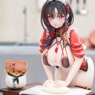 真剣に肉まん作る姿もセクシー…！『アズレン』生地をこねる「定安」が愛らしいフィギュア登場―恥じらう表情パーツも付属