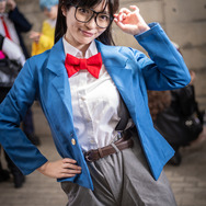 コナンの格好をした毛利蘭「名探偵コナン」もころす（X：@mokorosu）