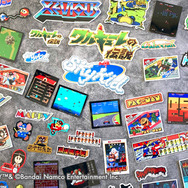 ナムコのレトロゲーがステッカーになって帰還!『マッピー』『ギャラガ』など…14作品のドット絵とタイトルロゴがそのまま再現