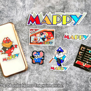 ナムコのレトロゲーがステッカーになって帰還!『マッピー』『ギャラガ』など…14作品のドット絵とタイトルロゴがそのまま再現