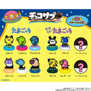 “まめっち”たちが『たまごっち』から飛び出した！ドットデザインで台座付きフィギュアのカプセル型チョコが可愛い