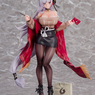 大胆な肩出し二ット姿にドキッ！透け感あるタイツも魅力的な『アズレン』“ベルファスト”フィギュアが予約受付中