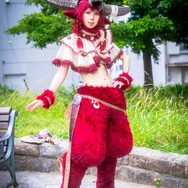 オリジナル赤ケモノちゃん／五月うさぎ（X：@n_h_molding）