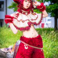 オリジナル赤ケモノちゃん／五月うさぎ（X：@n_h_molding）