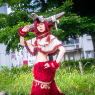 オリジナル赤ケモノちゃん／五月うさぎ（X：@n_h_molding）