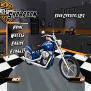 Wiiでハーレーダビッドソンを乗り回すゲーム－リモコンがハンドルに、ひねってアクセル全開に