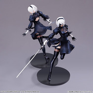 スラリと伸びた美脚に見とれてしまう…!『ニーア オートマタ』より2BがゴーグルON/OFF2つの姿で立体化ーそれぞれポーズも異なる仕上がりに