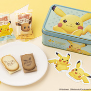 『ポケモン』×「東京ばな奈」ピカチュウスペシャル缶が可愛いすぎる…!キラキラおめめで見つめるポーズなどさまざまデザイン、限定ステッカーも付属