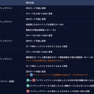 ライディングフリーの調整内容。