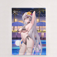 『アズレン』×「ナイトプール」が生みだす艶やかさ!際どい水着姿を特大カーテンなどでグッズ化