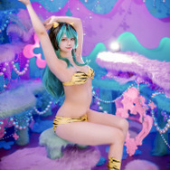 ラム「うる星やつら」／ありあちゃん（X：@iimonogatari）、撮影：あいざわわ（X：@aizawa_8lemo）、vent arbre（X：@vent_arbre）