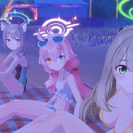 『ブルアカ』ノノミやシロコの背中に日焼け止めを…！？水着な「対策委員会」と過ごすビーチでのひと時に、興奮を隠しきれない先生たち