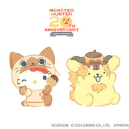 激昂ラージャン×ポムポムプリンに、ミラボレアス×クロミ…!『モンハン』20周年を記念した「サンリオ」コラボの組み合わせが面白い