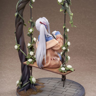 美少女がブランコでのんびり…！『雀魂』タイツに包まれた長い脚を魅せる「八木唯」が絆最大レベルの姿でフィギュアに