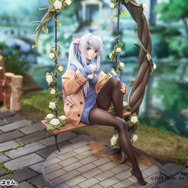 美少女がブランコでのんびり…！『雀魂』タイツに包まれた長い脚を魅せる「八木唯」が絆最大レベルの姿でフィギュアに