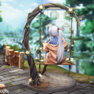 美少女がブランコでのんびり…！『雀魂』タイツに包まれた長い脚を魅せる「八木唯」が絆最大レベルの姿でフィギュアに