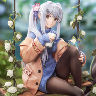 美少女がブランコでのんびり…！『雀魂』タイツに包まれた長い脚を魅せる「八木唯」が絆最大レベルの姿でフィギュアに