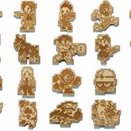 バイオハザード　ドット絵ストラップ　ジル　カプコン30周年記念 カプコンの人気キャラが「ドット絵の木製ピンバッジ」に