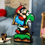 『スーパーマリオワールド』モチーフのレゴが発売決定！ブロックをピクセルアート風に組み立てて懐かしの画面が蘇る