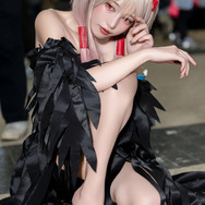 コスプレ】漆黒の翼を纏った「ギルティクラウン」いのりの艶