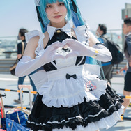 コスプレ】猫耳とメイドコラボの破壊力が反則級！水色の