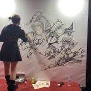 『Khazan』巨大漫画が迫力満点！徐々にイラストが出来上がる、ビジネスデー2日間の記録【TGS2024】