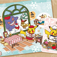 寒い冬は「ポケモンカフェ」で暖かく！ランチョンマット＆コースターのデザインが、ゲンガーやイーブイ達の雪遊びイラストに